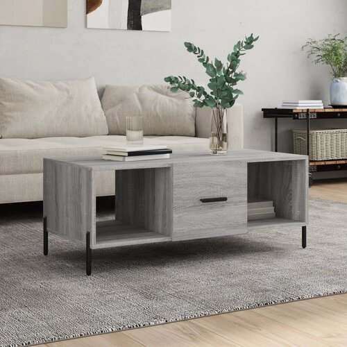 VidaXL Stolić za kavu boja hrasta 102x50x40 cm konstruirano drvo Slike
