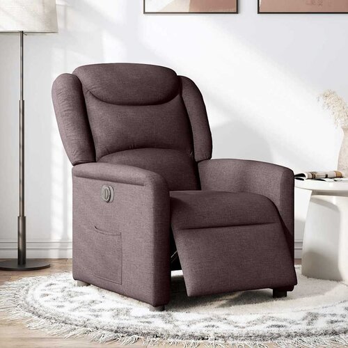 Maison Chic Električni naslanjač - Relax naslanjač temno rjavo blago, (22062594) Cene