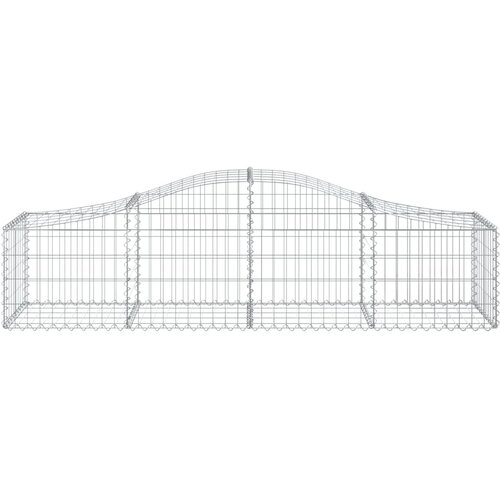  Gabionska ko&amp;scaron;ara s lukom 200x50x40/60 cm pocinčano željezo Slike