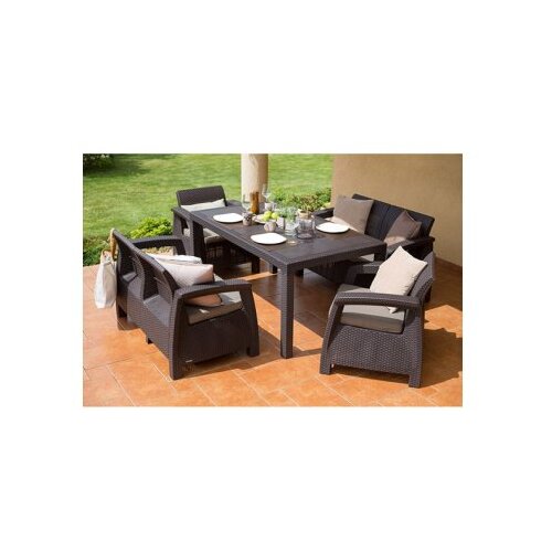 Curver Baštenska garnitura Corfu Fiesta braon CU 258945 Cene