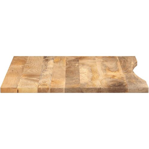  Ploča za radni stol zaobljena 100x80x2,5 cm od drva manga Slike