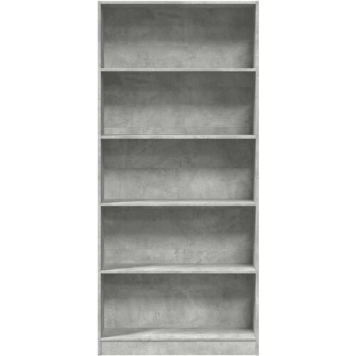 VidaXL Regal za knjige siva boja betona 80x24x176 cm konstruirano drvo Slike
