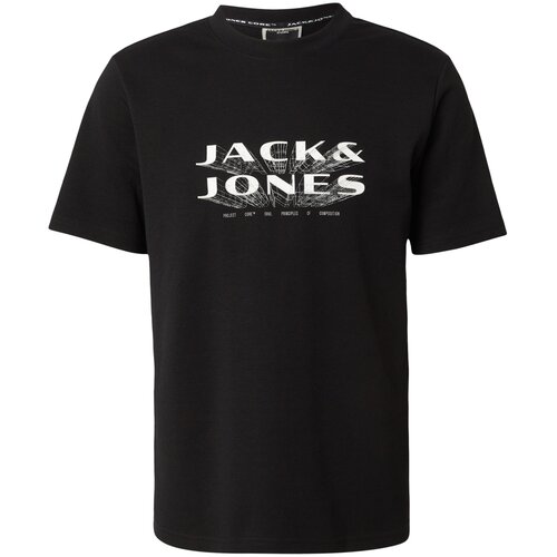 Jack & Jones Mu&scaron;ka majica Jcofusion Jj Branding Tee Ss Crew Neck, Crna Cene