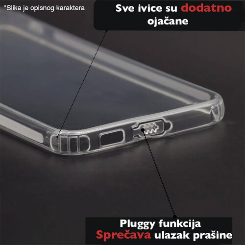  Maska za Xiaomi Redmi Note 14 4G (EU) Skin Silikon with pluggy transparent Cene