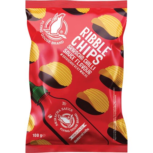 FLYING GOOSE Ribble Chips - Sriracha Chilli Flavour - 100 g Slike