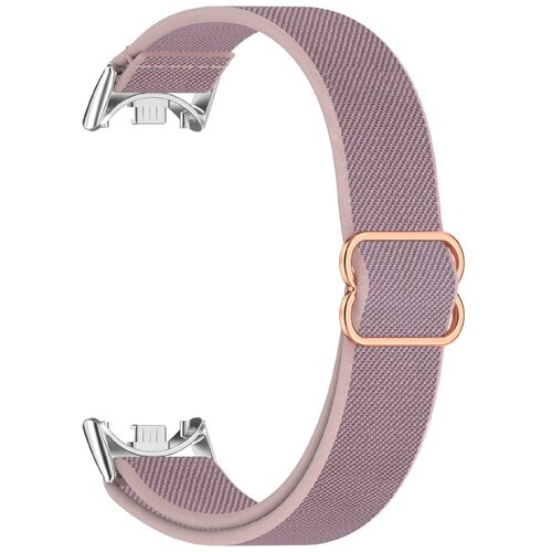 Narukvica za Xiaomi Smart Band 10 9 8 Elastic Woven Nylon Wrist Strap - Light Purple Slike