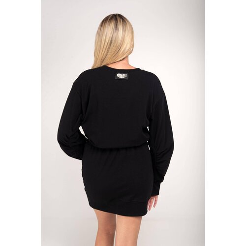 By o la la Black sweatshirt dress Slike