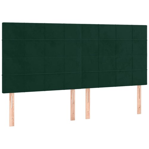  Krevet s oprugama i madracem tamnozeleni 200x200 cm bar&amp;scaron;unasti Slike
