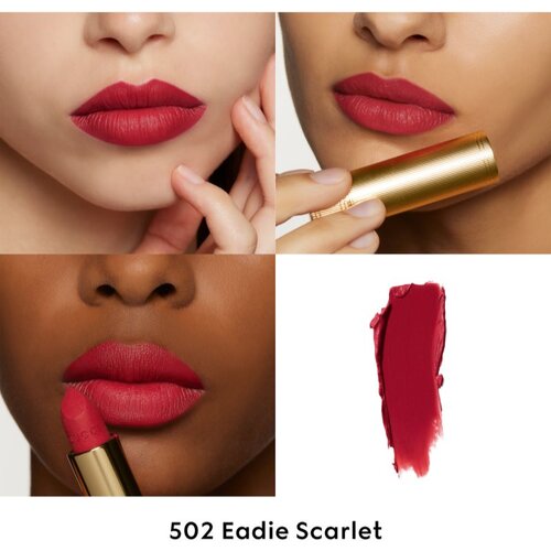 Gucci Beauty Rouge &amp;agrave; L&amp;egrave;vres Matte Lipstick matirajući ruž za usne nijansa 502 Eadie Scarlet 3.5 g Slike