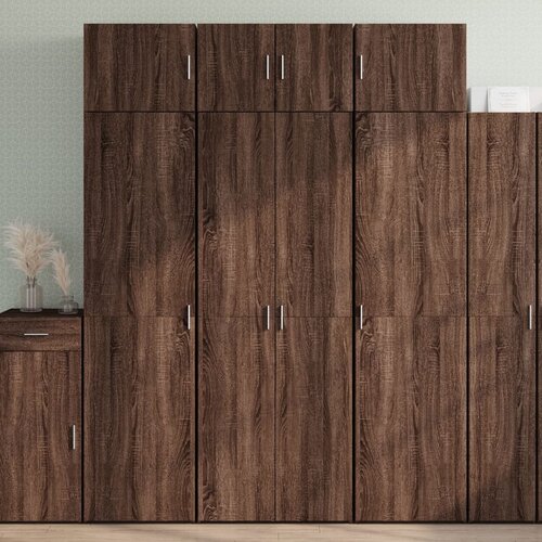 VidaXL Ormarić za pohranu boja hrasta 70x42,5x225 cm konstruirano drvo Slike