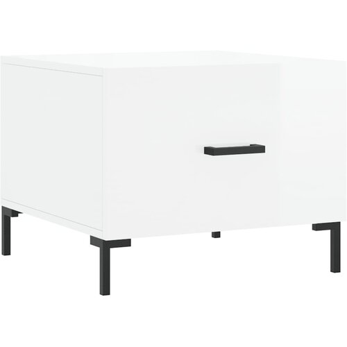  Stolići za kavu 2 kom sjajni bijeli 50x50x40 konstruirano drvo Slike