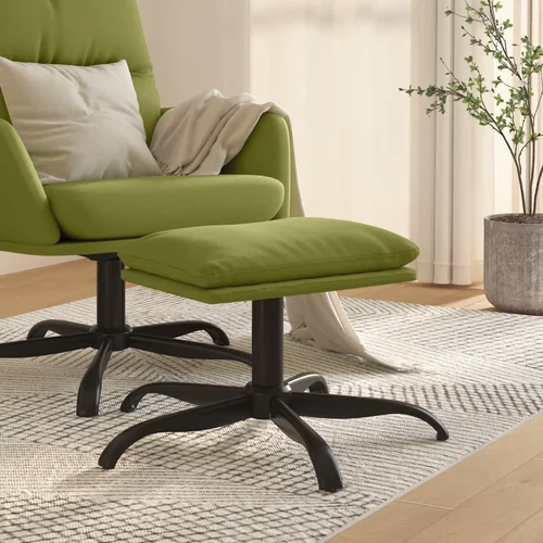vidaXL stolček za noge svetlo zelen 60x60x39 cm žamet