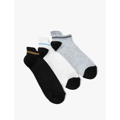 Koton 3-Piece Booties Socks Set Multicolored with Stripe Pattern