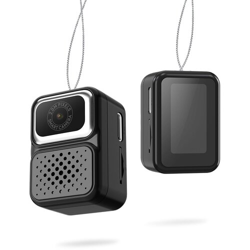 INF Mini kamera: Modna bliskavica, 480p HD video, 0.96" IPS zaslon, obesek Black, (5000137246) Cene