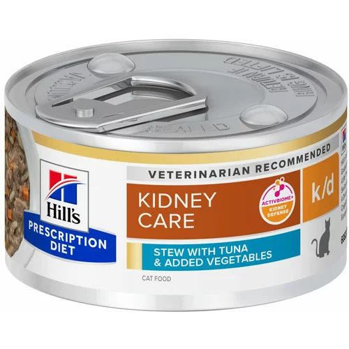 Hill’s Prescription Diet k/d Kidney Care Ragu s tuno in dodano zelenjavo - Varčno pakiranje: 48 x 82 g