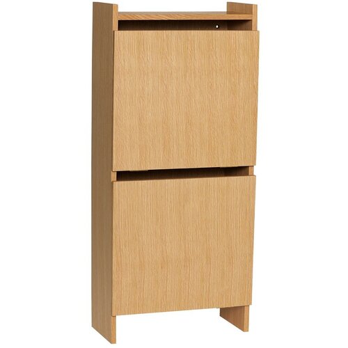 H&amp;uuml;bsch Preklopna omarica za čevlje v hrastovem dekorju v naravni barvi 50x110x24 cm Forma &amp;ndash; Slike