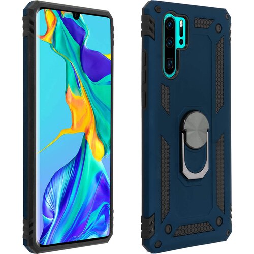 AVIZAR etui, odporen na udarce, s kovinskim držalom za obrocke - polnocno modra str. huawei P30 pro, (20600032) Cene