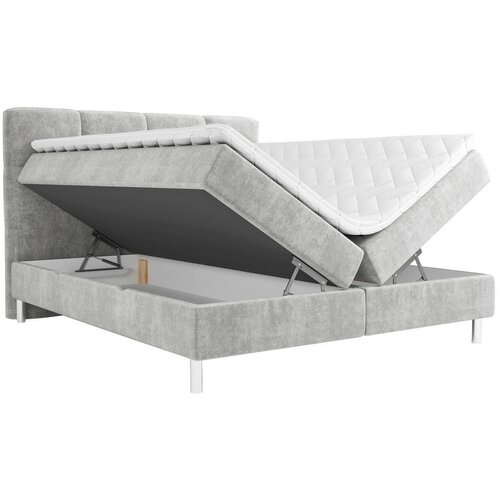 Esposa POSTELJA Z VZMETNICO 180 cm x 200 cm , tekstil svetlo siva Slike