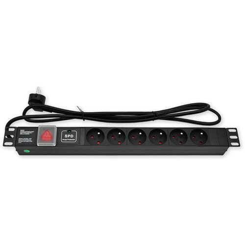 LAN-TEC PD.0605.200 - 19 "npr. 1U, 6 x 230 V, isključeno, zaštita od prenapona Cijene