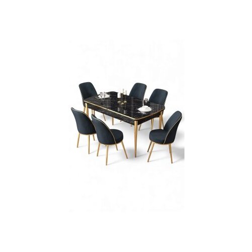 Hanah home trpezarijski set, 7 dijelova, Teget Cijene