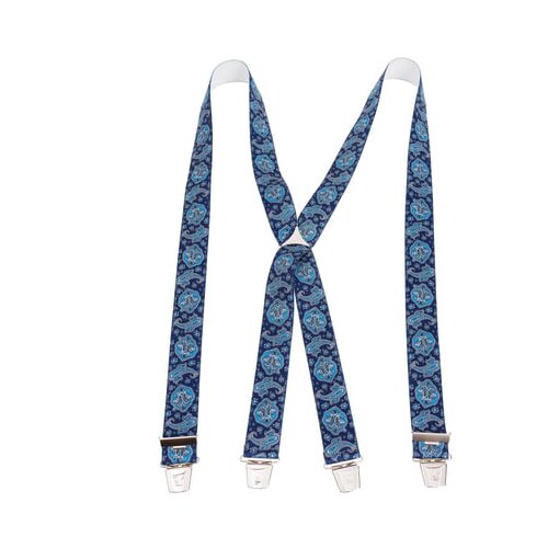 Karlinger Paisley modre naramnice - 110 cm Cene