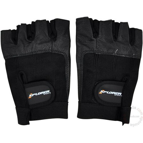 X-plorer fitnes rukavice Blacke-koža L Slike