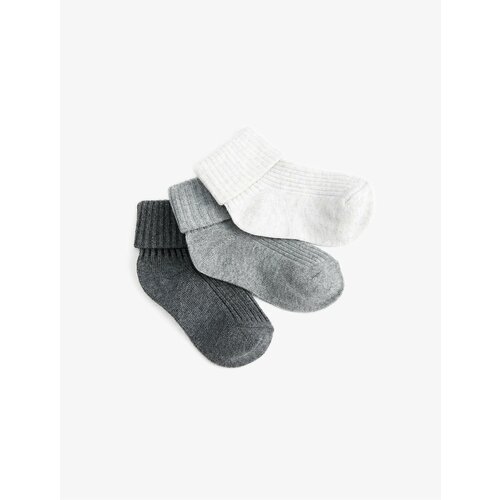 Koton 3-Piece Set of Basic Socks Cotton Slike