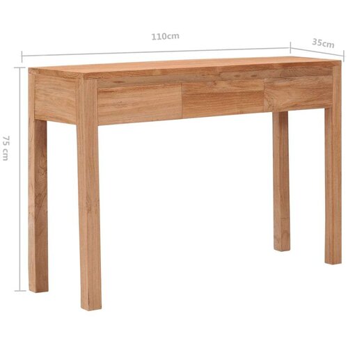  Konzolni stol 110 x 35 x 75 cm od masivne tikovine Slike