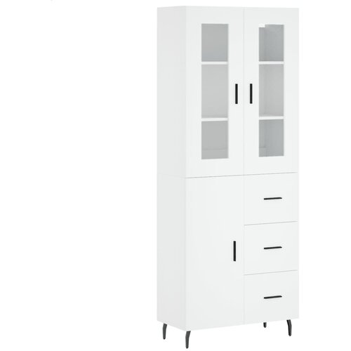 Maison Chic Visoka omara - Komoda - Predalnik bela 69,5x34x180 cm inženirski les, (21721726) Cene