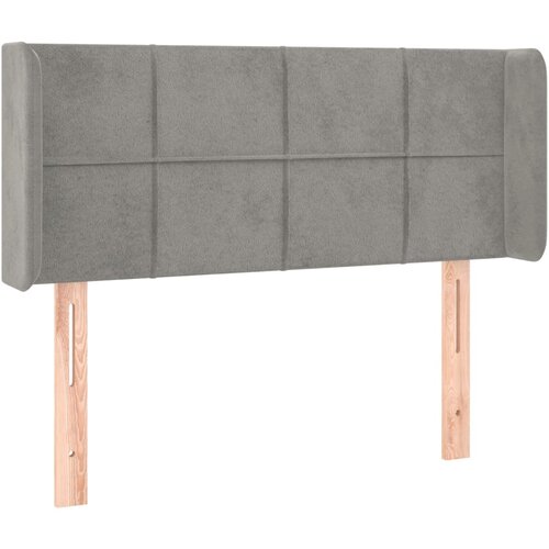 Maison Chic vzglavna omarica - nočna omarica - posteljna omarica z u&amp;scaron;esi svetlo sivo 103x16x78/88 cm žamet, (21712482) Slike