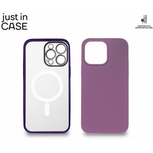 Just In Case 2u1 Extra case MAG MIX PLUS paket LjUBIČASTI za iPhone 14 Pro Max Cene