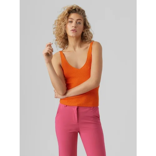 Vero Moda Glory Majica brez rokavov Oranžna