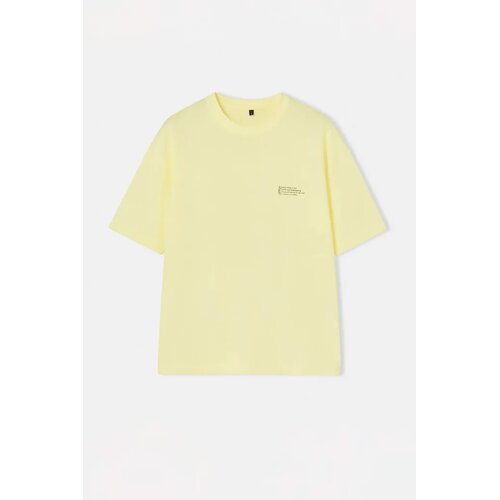 Trendyol Muška majica TMNSS23TS00084, Žuta Cene