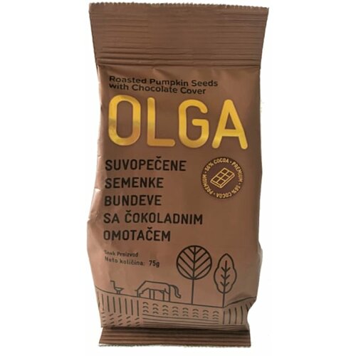 Olga suvopečene semenke bundeve sa čokoladnim omotačem 75g Slike