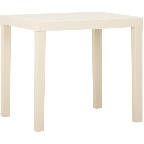 The Living Store Vrtna miza bela 79x65x72 cm plastika - Vrtna Miza, (21466489) Cene