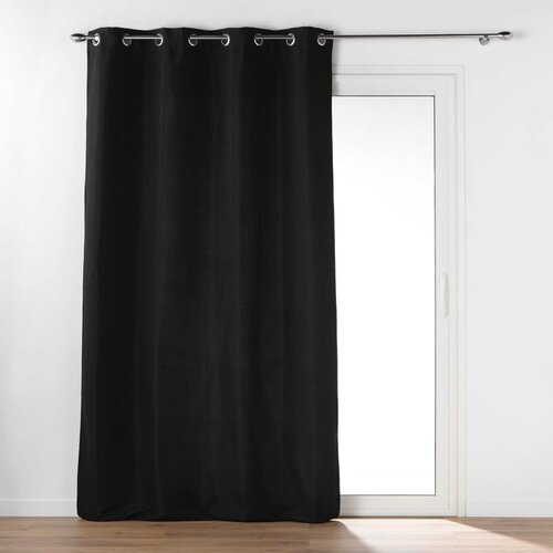 Douceur d intérieur Crna zavjesa sa zvučnom izolacijom od mikrovlakana 135x260 cm Micropolar – Cijene