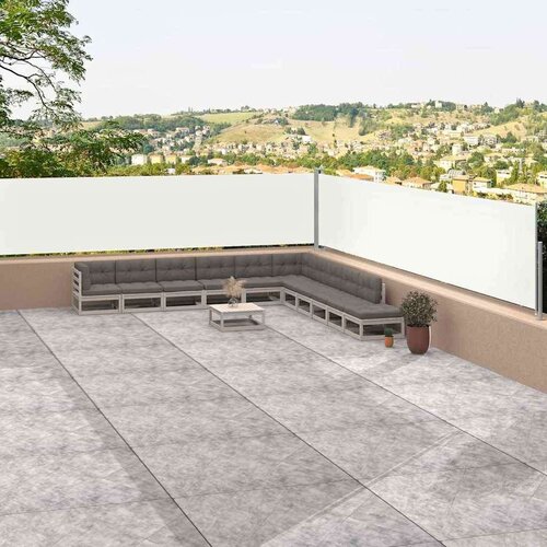 vidaXL Uvlačiva bočna tenda krem 117 x 1200 cm Cene