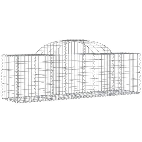  Lučne gabionske ko&amp;scaron;are 12 kom 200x50x60/80 cm pocinčano željezo Slike