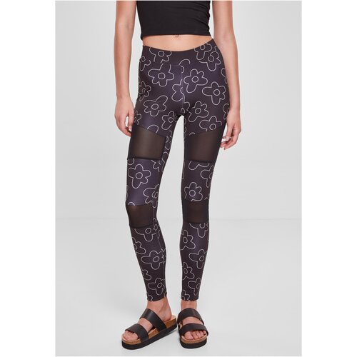 UC Ladies Women&amp;#039;s Tech Mesh Leggings AOP blackflower Slike