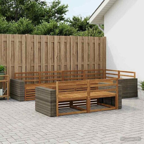  Set vanjskih sofa 7 kom. Prirodna Cijene
