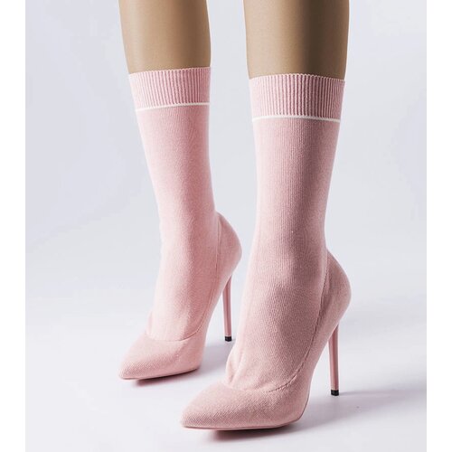 Gemre Pink sock boots with stiletto heels Pelletier Slike