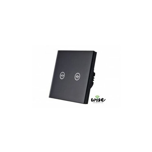 Wise Wifi pametni prekidač za roletne/zavese, stakleni panel crni WR0003 Cene