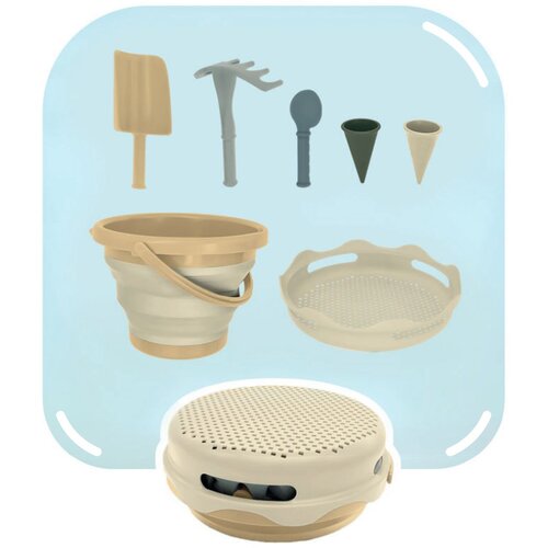 CompacToys Set 7v1 za peskovnik in plažo - beige Cene