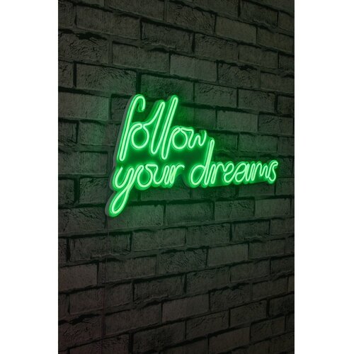 Wallity Follow Your Dreams - Green Green Decorative Plastic Led Lighting Slike