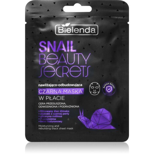 Bielenda Snail Beauty Secrets vlažilna tekstilna maska za suho in razdraženo kožo 1 kos Cene