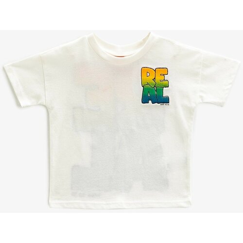 Koton Baby Boy Crew Neck Printed Short Sleeve T-Shirt 3smb10254tk Cene
