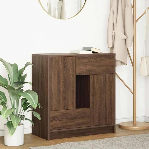  Komoda s ladicama i vratima smeđi hrast 70 5x34x74 5 cm Cijene