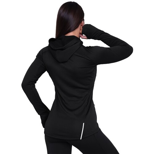 GymBeam Ženska majica za trčanje 1/2 Zip Black Slike