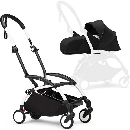 Stokke Ogrodje vozička white frame 0+ newborn pack Yoyo® black Cene