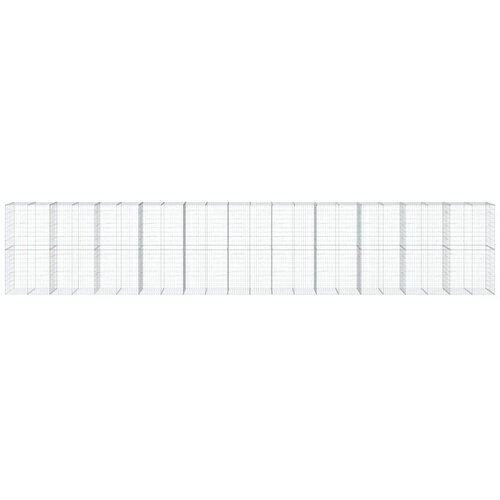  Gabionska ko&amp;scaron;ara s poklopcem 1100x100x200 cm pocinčano željezo Slike
